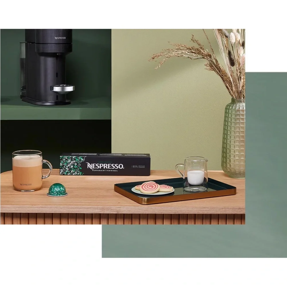Nespresso Vertuo Peppermint Pinwheel coffee pods 1 box/ 10 pack